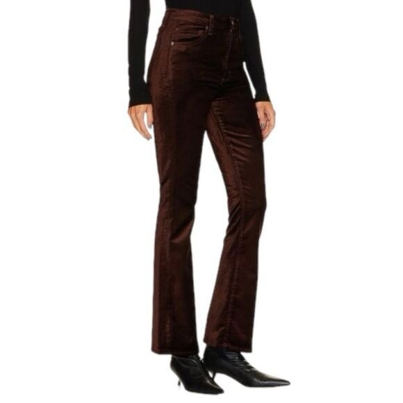 New AGOLDE Nico High Rise Slim Boot in Chocolate Milk Size 32 - Picture 6 of 16